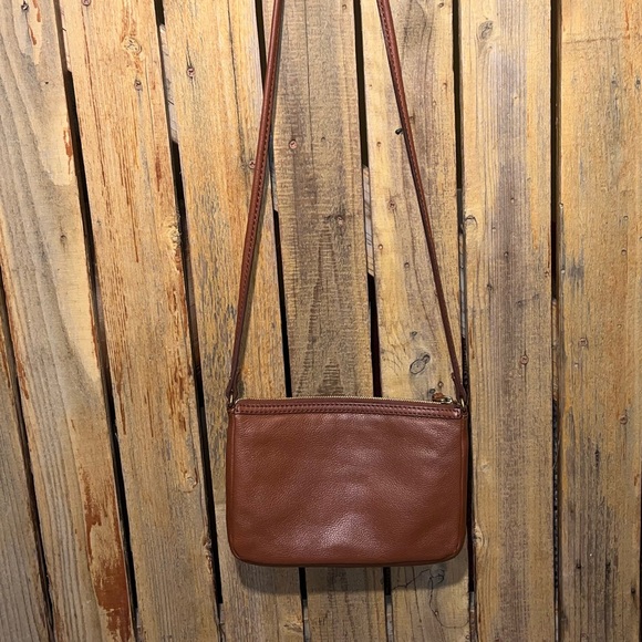 Fossil Brown Leather Shoulder Bag - Picture 5 of 7
